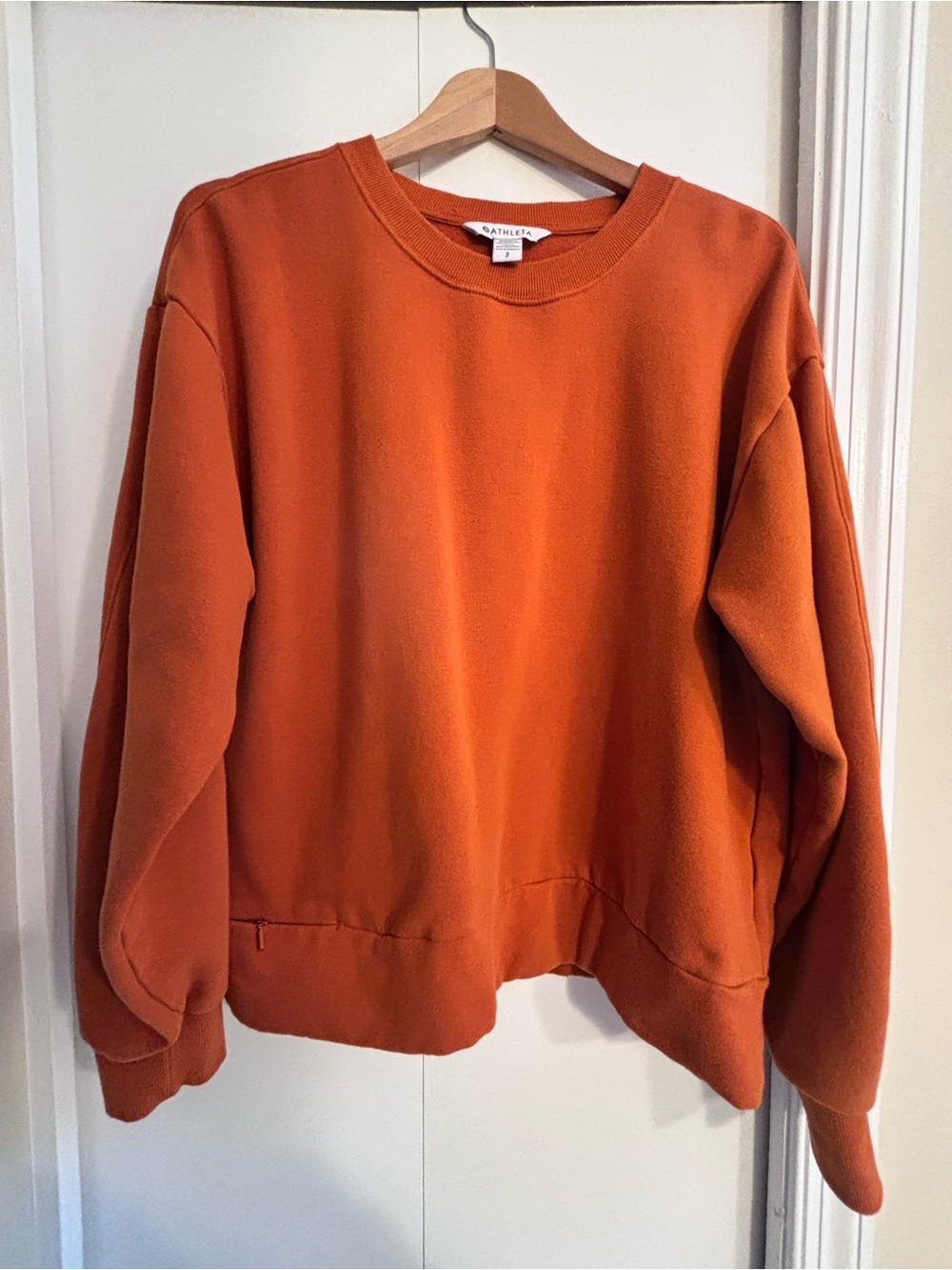 Athleta Rust Crewneck Sweatshirt - Women's Relaxed Fit